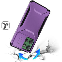 For Moto G Power 2025 Case Grip with Sliding Rear Lens Cover + Tempered Glass