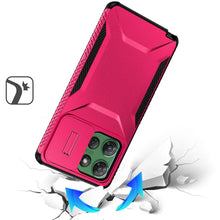 For Moto G Power 2025 Case Grip with Sliding Rear Lens Cover + Tempered Glass