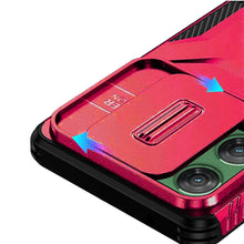For Moto G Power 2025 Case Grip with Sliding Rear Lens Cover + Tempered Glass