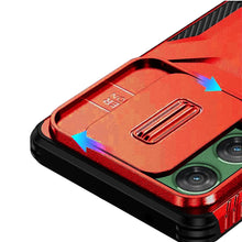 For Moto G Power 2025 Case Grip with Sliding Rear Lens Cover + Tempered Glass