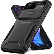 For Google Pixel 9a Case Rugged Side Grip Sliding Lens Cover + Tempered Glass