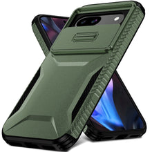 For Google Pixel 9a Case Rugged Side Grip Sliding Lens Cover + Tempered Glass