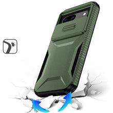 For Google Pixel 9a Case Rugged Side Grip Sliding Lens Cover + Tempered Glass