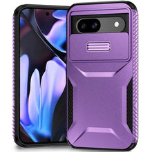 For Google Pixel 9a Case Rugged Side Grip Sliding Lens Cover + Tempered Glass