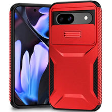 For Google Pixel 9a Case Rugged Side Grip Sliding Lens Cover + Tempered Glass