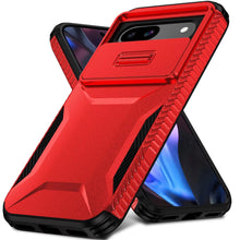 For Google Pixel 9a Case Rugged Side Grip Sliding Lens Cover + Tempered Glass