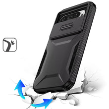 For Google Pixel 10/10 Pro Case Rugged Grip Sliding Lens Cover + Tempered Glass