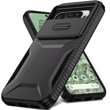 For Google Pixel 9/ 9 Pro 6.3 inch Case Rugged Side Grip Sliding Rear Lens Cover