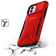 For iPhone 16 Plus 6.7in Case Rugged Grip Sliding Lens Cover + Tempered Glass