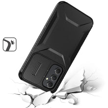 For Samsung Galaxy S24 FE Case Rugged Side Grip with Sliding Rear Lens Cover