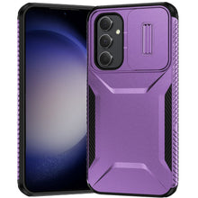 For Samsung Galaxy S24 FE Case Rugged Side Grip with Sliding Rear Lens Cover