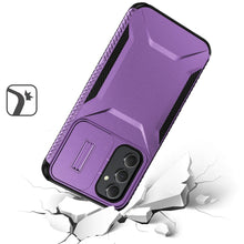 For Samsung Galaxy S24 FE Case Rugged Side Grip with Sliding Rear Lens Cover