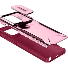 For Moto G Stylus 2025 Case Grip with Sliding Rear Lens Cover + Tempered Glass