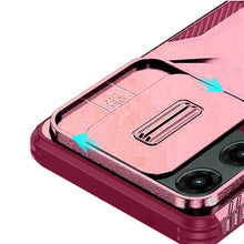 For Moto G Stylus 2025 Case Grip with Sliding Rear Lens Cover + Tempered Glass