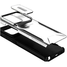 For Moto G Stylus 2025 Case Grip with Sliding Rear Lens Cover + Tempered Glass