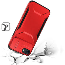 For iPhone SE 3/SE 2 iPhone 8/7 Case Rugged Sliding Lens Cover + Tempered Glass