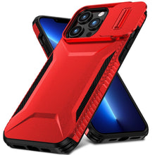 For iPhone 13 Pro Max 6.7 inch Case Rugged Side Grip Sliding Camera Lens Cover
