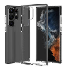 For Samsung S23 Plus Case Slim Protective Clear Back TPU Cover with Colored Trim