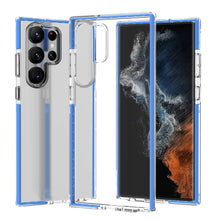 For Samsung S23 Plus Case Slim Protective Clear Back TPU Cover with Colored Trim