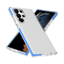 For Samsung S23 Plus Case Slim Protective Clear Back TPU Cover with Colored Trim