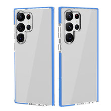 For Samsung S23 Plus Case Slim Protective Clear Back TPU Cover with Colored Trim