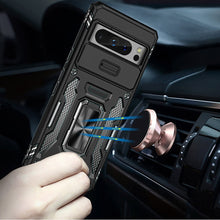 For Google Pixel 8 PRO 5G Case Sliding Camera Lens Shockproof Ringstand Cover