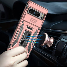 For Google Pixel 8 PRO 5G Case Sliding Camera Lens Shockproof Ringstand Cover