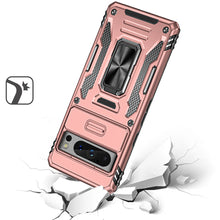 For Google Pixel 8 PRO 5G Case Sliding Camera Lens Shockproof Ringstand Cover