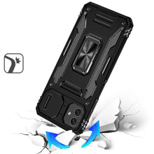 For Samsung Galaxy A06 Case Sliding Lens Shockproof Cover w/ Magnetic Ring Stand