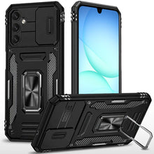 For Samsung A17 5G Case Sliding Lens with Magnetic Ring Stand + Tempered Glass