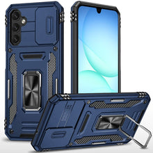 For Samsung A17 5G Case Sliding Lens with Magnetic Ring Stand + Tempered Glass