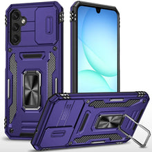 For Samsung A17 5G Case Sliding Lens with Magnetic Ring Stand + Tempered Glass