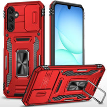 For Samsung A17 5G Case Sliding Lens with Magnetic Ring Stand + Tempered Glass