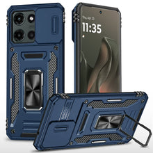 For Motorola Edge 2025 Case Sliding Lens Shockproof Cover w/ Magnetic Ring Stand
