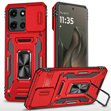 For Motorola Edge 2025 Case Sliding Lens Shockproof Cover w/ Magnetic Ring Stand