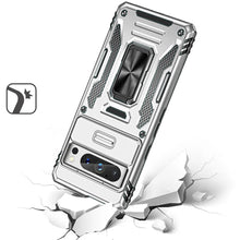 For Google Pixel 9/ 9 Pro 6.3 inch Case Sliding Lens Cover Shockproof Ringstand