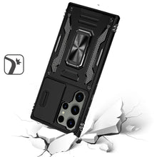 For Samsung S23 Case Shockproof Magnetic Ring Stand Phone Cover with Lens Cover