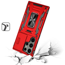 For Samsung S23 Case Shockproof Magnetic Ring Stand Phone Cover with Lens Cover