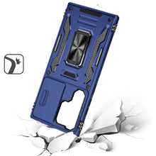 For Samsung Galaxy S24 Ultra Case Slide Lens Shockproof Cover Magnetic Ringstand