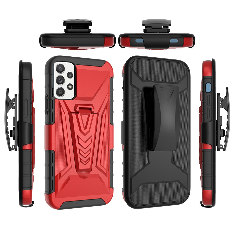 For iPhone 14 PRO Case V 3in1 Combo Kickstand Holster Heavy-Duty Phone Cover