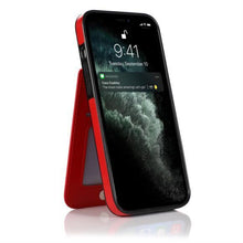 For iPhone 15 Case PU Leather with Card Slots and Stand Flap + 2 Tempered Glass