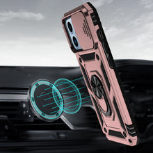 For iPhone 15 Case Shockproof Magnetic Ring Stand Lens Cover + 2 Tempered Glass