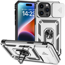For iPhone 15 Pro Max Case Shockproof RingStand Lens Cover + 2 Screen Protectors