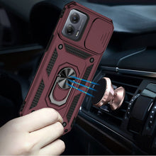 For Moto G 5G 2023 Case Shockproof Magnetic Ring Stand with Camera Lens Cover