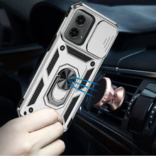 For Motorola Edge 5G 2024 Case Shockproof Magnetic Ring Stand Camera Lens Cover