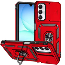 For Samsung A17 5G Case Shockproof RingStand Camera Lens Cover + Tempered Glass