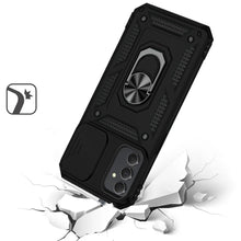 For Samsung A35 5G Case Shockproof Magnetic Ringstand Lens Cover +Tempered Glass