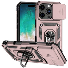 For iPhone 16 PRO MAX Case Shockproof Cover Ringstand Lens Cover +Tempered Glass