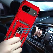 For Google Pixel 9a Case Shockproof RingStand Camera Lens Cover + Tempered Glass