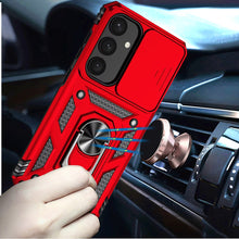 For Samsung Galaxy S24 FE Case Shockproof Magnetic Ring Stand Camera Lens Cover